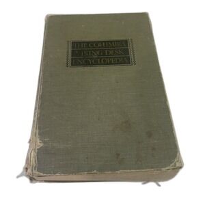 The Columbia Viking Desk Encyclopedia Hardcover 3rd Ed Green Fair Condition